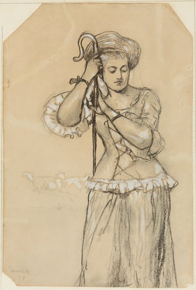 Shepherdess by Winslow Homer