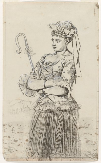 Shepherdess, c. 1878 by Winslow Homer