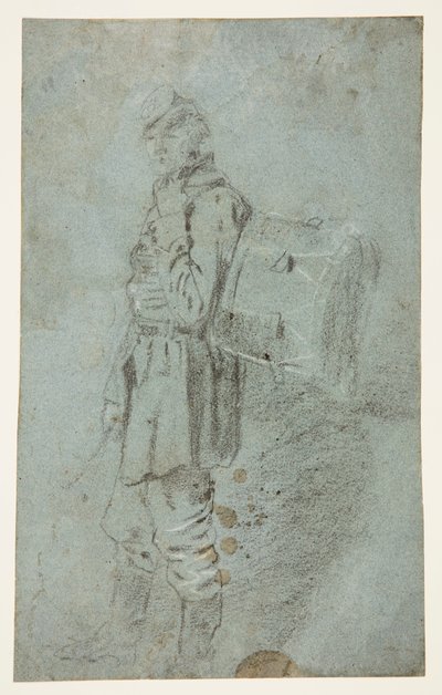 Side View of a Drummer by Winslow Homer