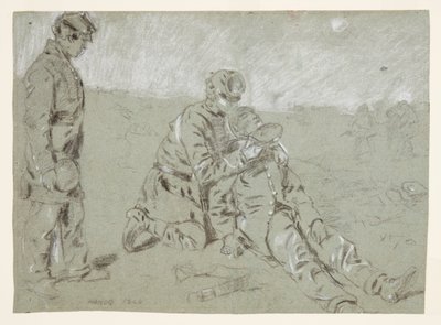 Soldier Giving Water to a Wounded Companion by Winslow Homer