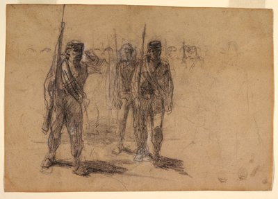 Soldiers Drilling by Winslow Homer