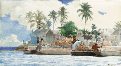 Sponge Fisherman, Bahamas by Winslow Homer