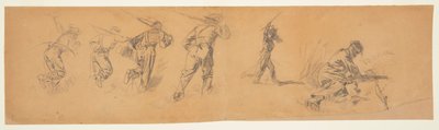 Studies of Soldiers by Winslow Homer