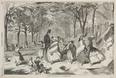 The Boston Common, 1858 by Winslow Homer