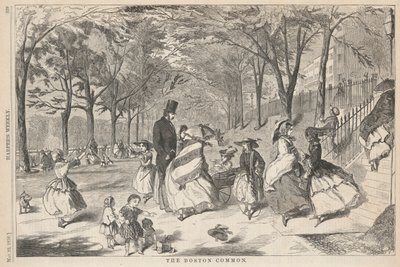 The Boston Common, from Harper by Winslow Homer