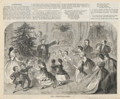 The Christmas-Tree, from Harper by Winslow Homer