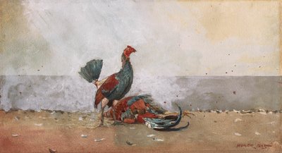 The Cock Fight by Winslow Homer