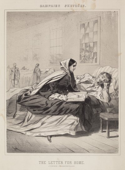 The Letter for Home (Campaign Sketches) by Winslow Homer