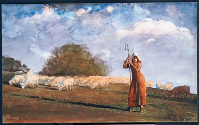 The Young Shepherdess by Winslow Homer