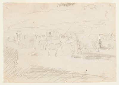 Train of Army Wagons by Winslow Homer