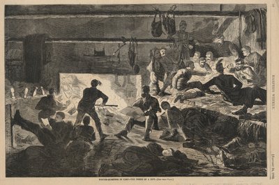 Winter Quarters in Camp by Winslow Homer