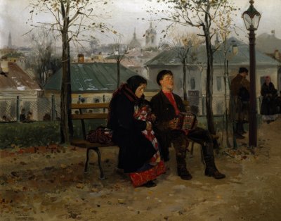 On the Boulevard by Wladimir Jegorowitsch Makowski