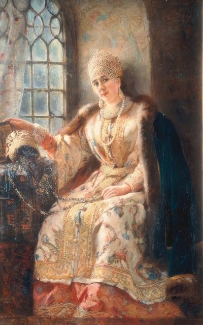 Boyar at the Window by Wladimir Jegorowitsch Makowski