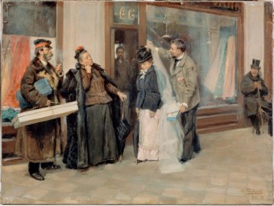 The Choice of the Bridal Veil by Wladimir Jegorowitsch Makowski