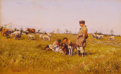 Shepherds by Wladimir Jegorowitsch Makowski