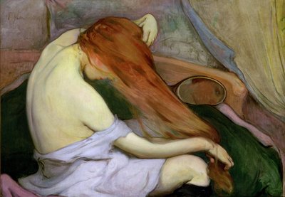 Woman Combing Her Hair, 1897 by Wladislaw Slewinski