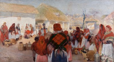 Blessing of Easter Food at Bronowice by Wlodzimierz Tetmajer