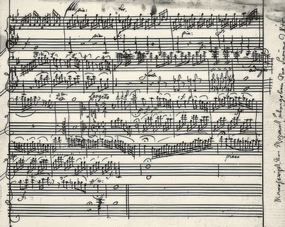 Music Autograph by Wolfgang Amadeus Mozart