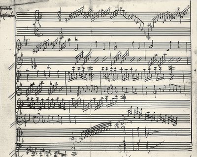 Music Autograph by Wolfgang Amadeus Mozart