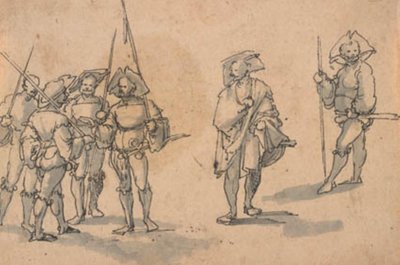 Six Lansquenets by Wolfgang Huber