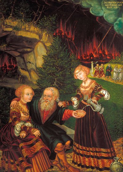 Lot and his daughters by Wolfgang Krodel