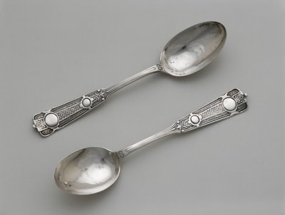 Pair of Teaspoons by Wood and Hughes