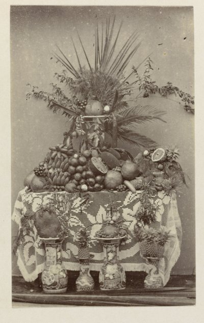 Still Life of Tropical Fruits by Woodbury and Page