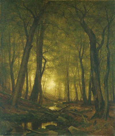 Evening in the Woods by Worthington Whittredge