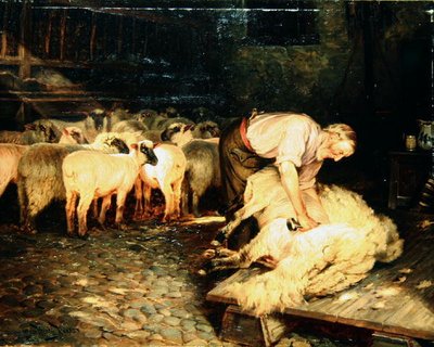 The Shearer by Wright Barker