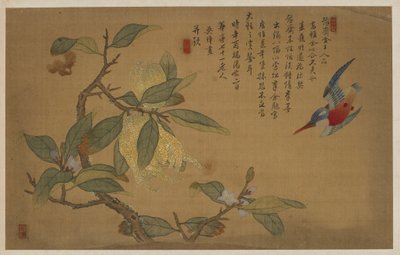 Bird, Fruit, and Flowers by Wu Zhang