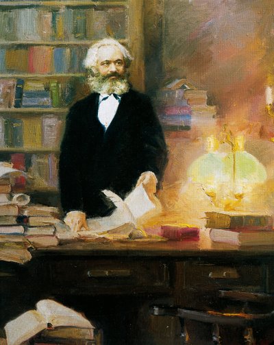 Karl Marx in His Studio by Wun Zhang