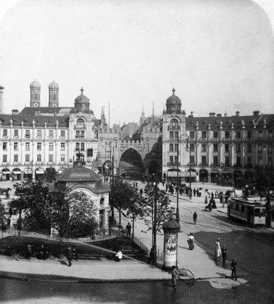 Karlsplatz, Munich, Germany by Wurthle and Sons