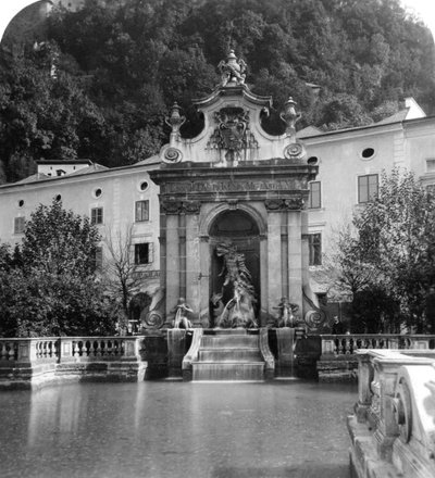 Pferdeschwemme, Salzburg, Austria, c. 1900 by Wurthle and Sons