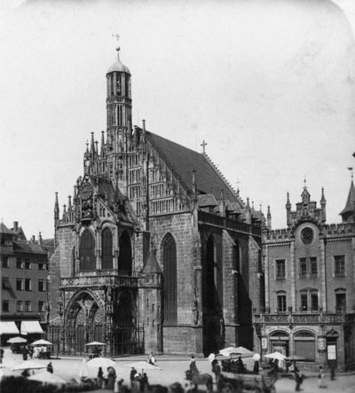 The Frauenkirche, Nuremberg, Bavaria, Germany, c1900 by Wurthle and Sons