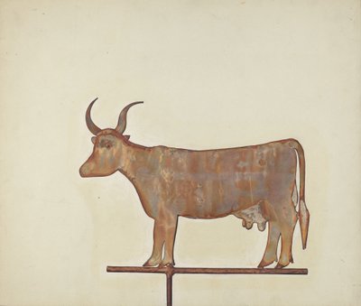 Cow Weather Vane by Wynna Wright