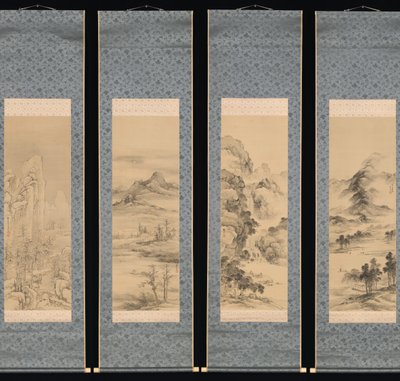 Landscapes of the Four Seasons by Yamamoto Baiitsu