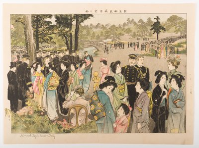 Admiral Tōgō’s Garden Party by Yamamoto Shoun
