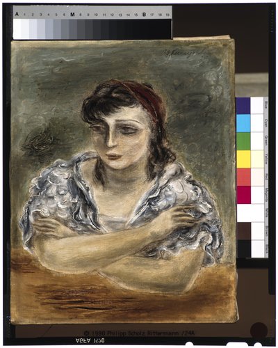 Girl in White Dress (Sara Mazo) by Yasuo Kuniyoshi