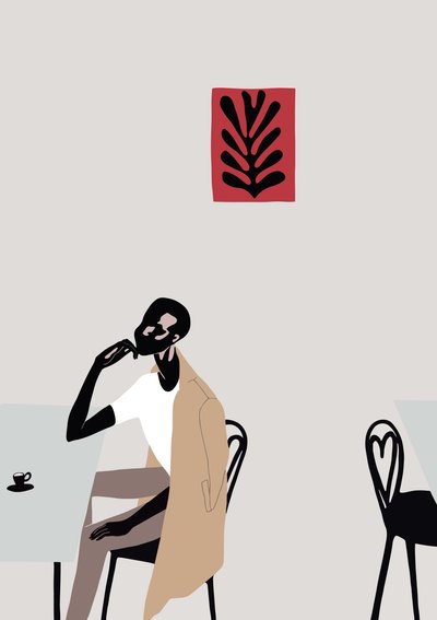 Cafe Scene with Matisse by Yi Xiao Chen
