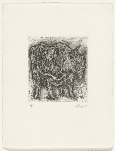 Bull by Yo Sugano (signed by artist)