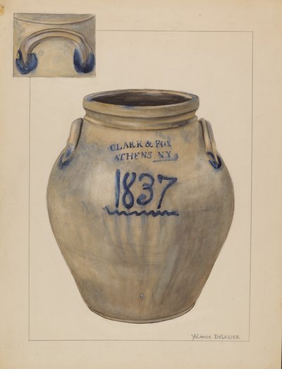 Jar, c. 1936 by Yolande Delasser
