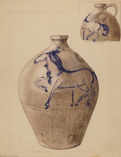 Jug, c. 1937 by Yolande Delasser
