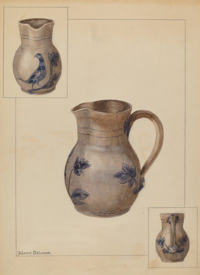Water Jug, c. 1936 by Yolande Delasser