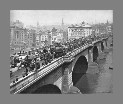 London Bridge, London, c1900 by York and Son