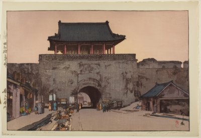 Dainan Gate in Mukden by Yoshida Hiroshi