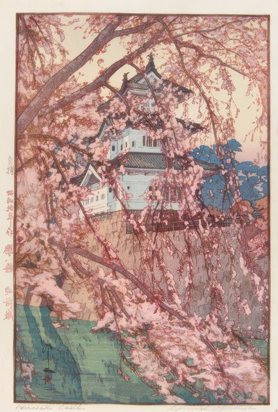 The Castle of Hirosaki by Yoshida Hiroshi