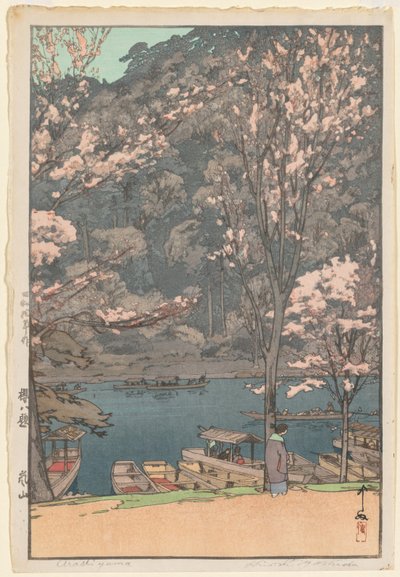 Eight Scenes of Cherry Blossom: Arashiyama by Yoshida Hiroshi