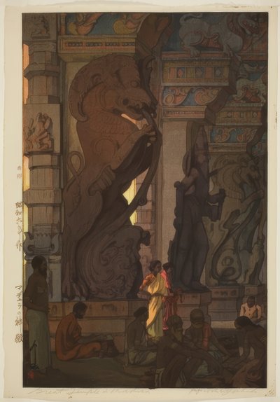 Great Temple in Madura by Yoshida Hiroshi