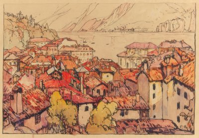 Lugano Town by Yoshida Hiroshi