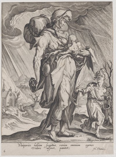 Poverty, from Virtues and Vices by Zacharias Dolendo